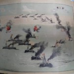 黄海海戦の本の挿絵